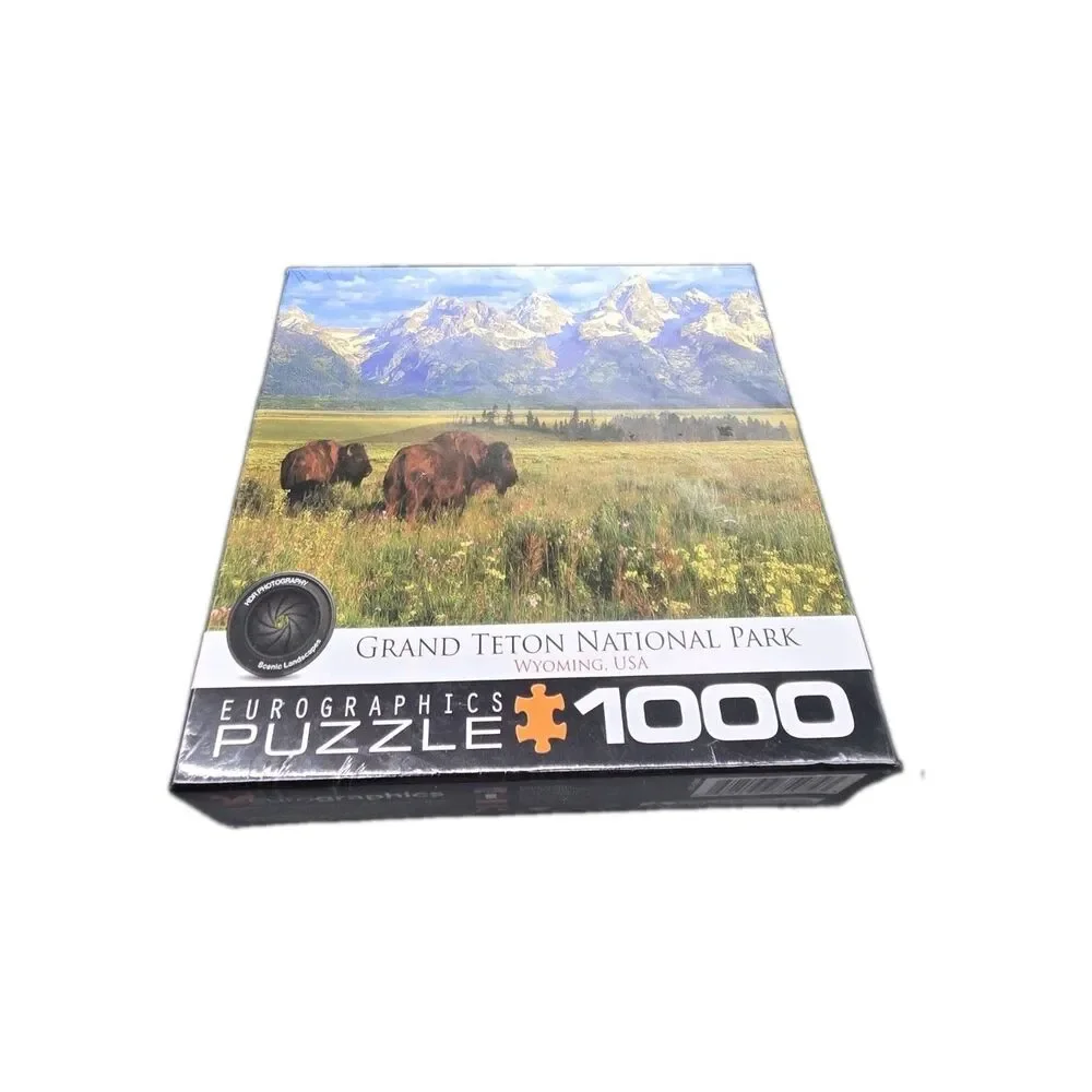 GRAND TETON NATIONAL PARK EUROGRAPHICA PUZZLE NEW SEALED 1000 PIECES HDR Photo